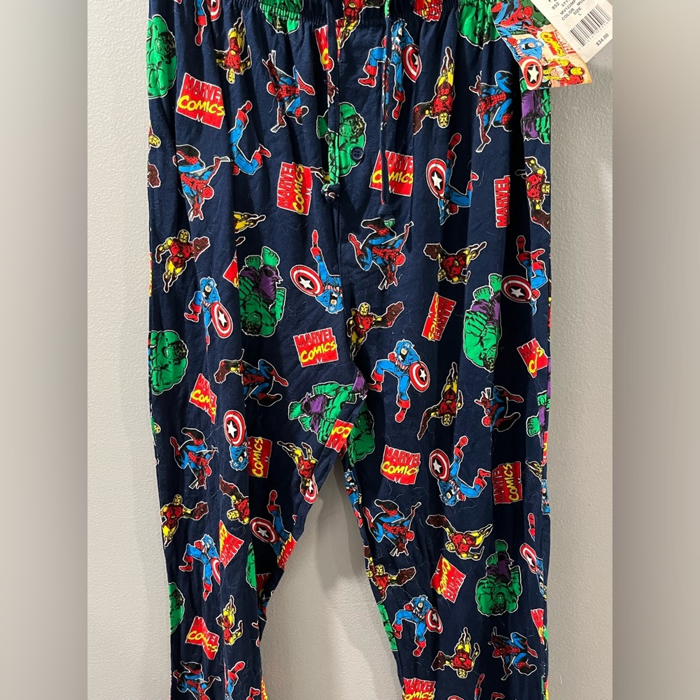 MARVEL with tags mens pajama pants